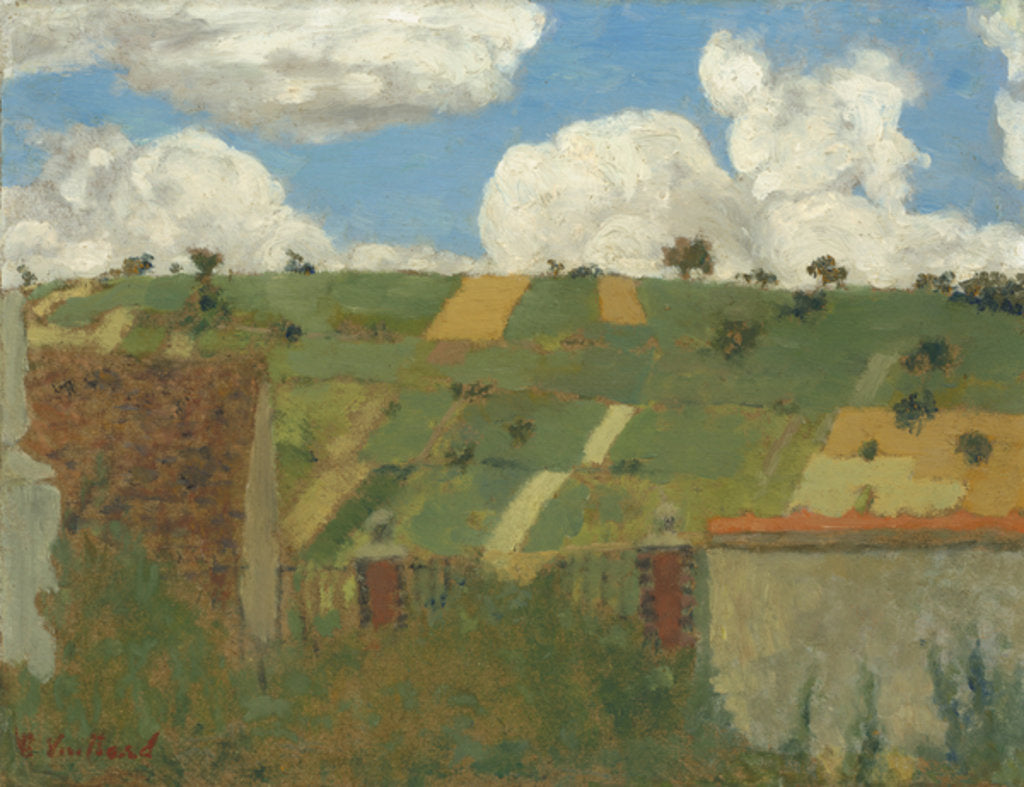 Detail of Landscape of the Ile-de-France, c.1894 by Edouard Vuillard