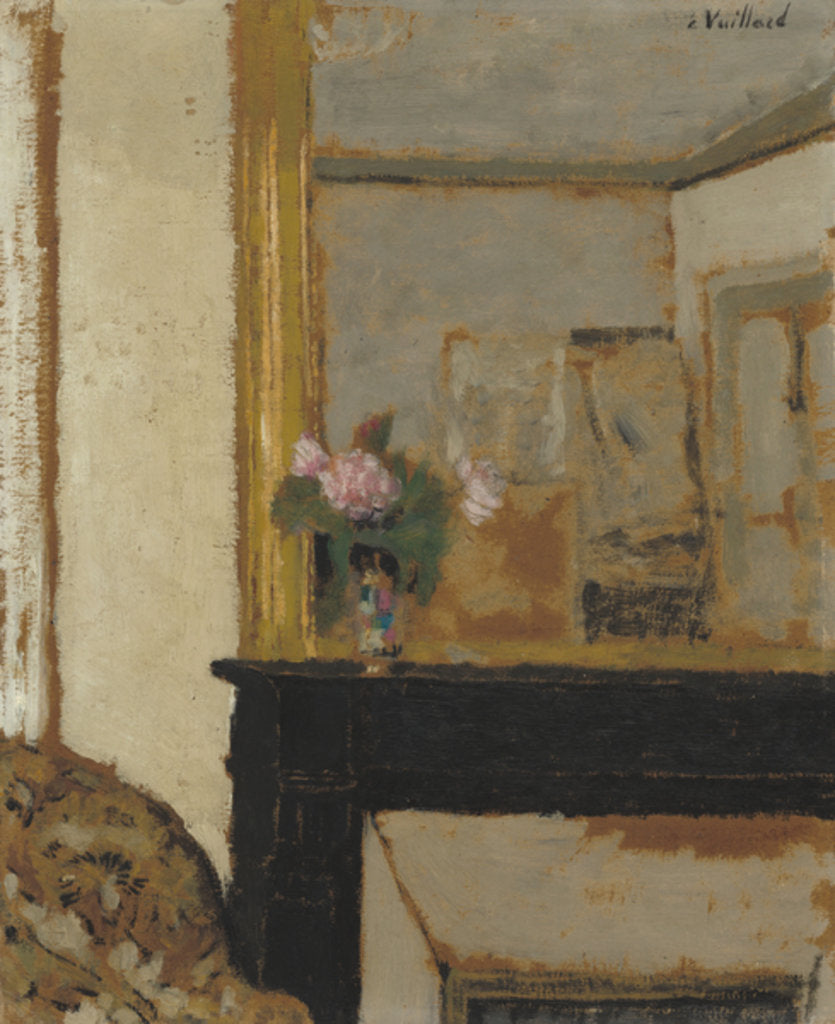 Detail of Vase of Flowers on a Mantelpiece, c.1900 by Edouard Vuillard