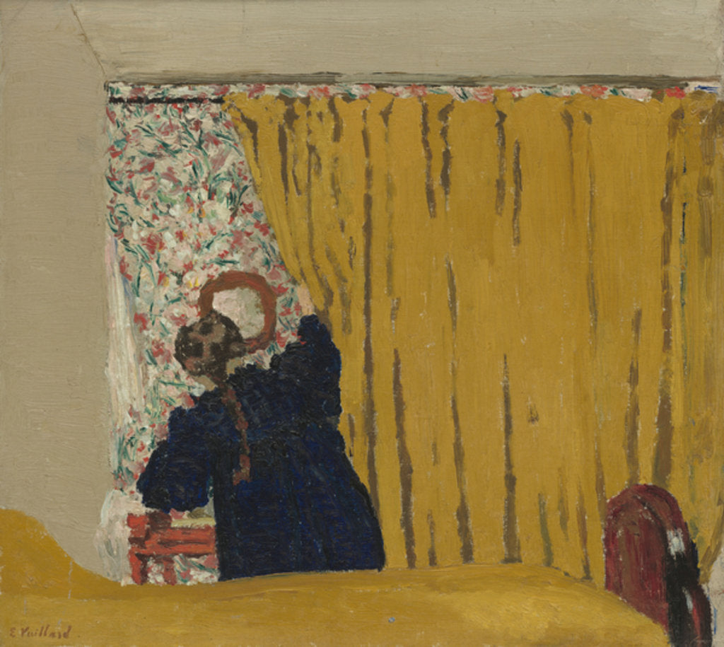 Detail of The Yellow Curtain, c.1893 by Edouard Vuillard