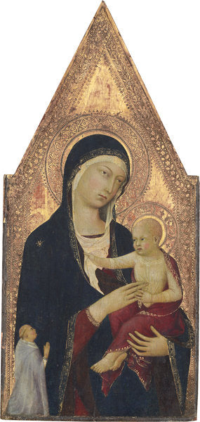 Detail of Madonna and Child with Donor, 1325-30 by Lippo Memmi