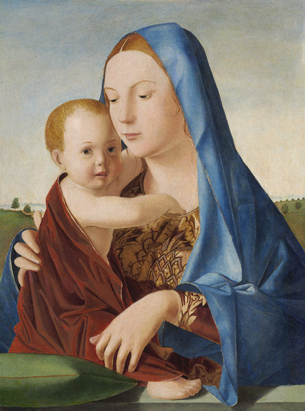 Detail of Madonna and Child, c.1475 by Antonello da Messina