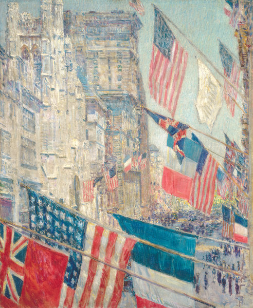 Detail of Allies Day, May 1917 by Childe Frederick Hassam