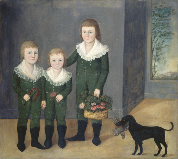 Detail of The Westwood Children c.1807 by Joshua Johnson
