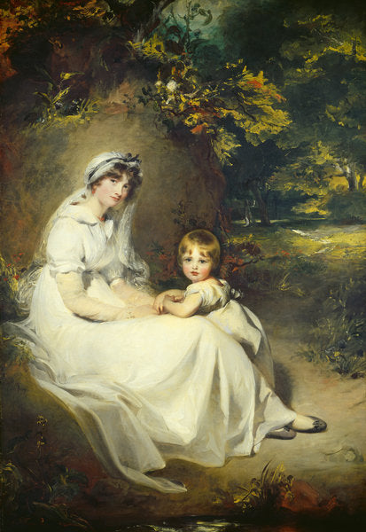 Detail of Lady Mary Templetown and Her Son, 1802 by Thomas Lawrence
