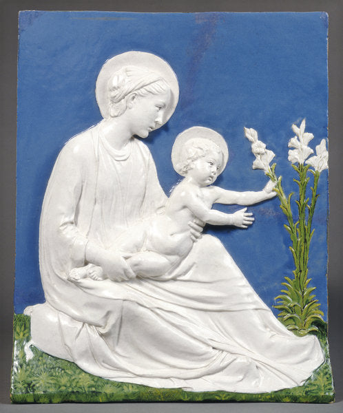 Detail of Madonna & Child, c.1475 by Luca Della Robbia