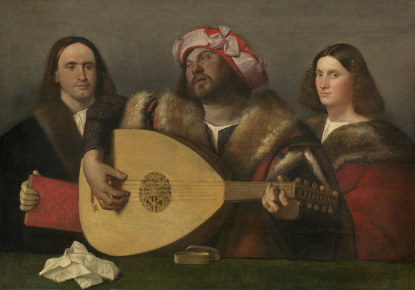 Detail of A Concert, c.1518-20 by Giovanni de Busi Cariani