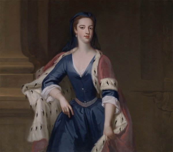 Detail of Lady Anne Cavendish, c.1725 by Jonathan Richardson