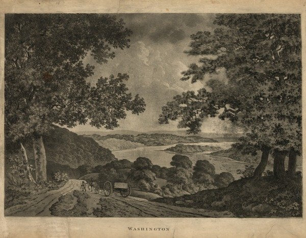 Detail of Washington, 1795 by George Isham Parkyns