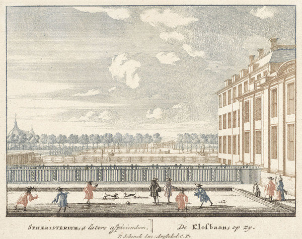 Detail of Game of Klosbaan at the Het Loo Palace, 1694-97 by Jan I van Call
