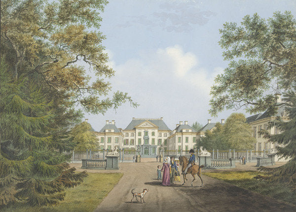 Detail of View of the Het Loo Palace by Cornelis de Kruyff