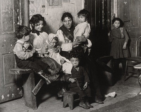 Detail of An Italian home near Hull House, Chicago, 1910 by Lewis Wickes Hine