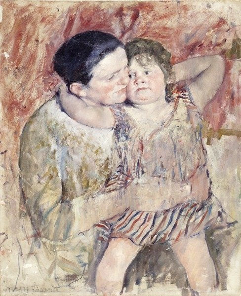 Detail of Woman and Child, c.1900 by Mary Stevenson Cassatt