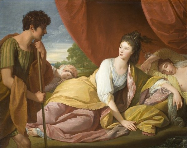 Detail of Cymon and Iphigenia, 1773 by Benjamin West