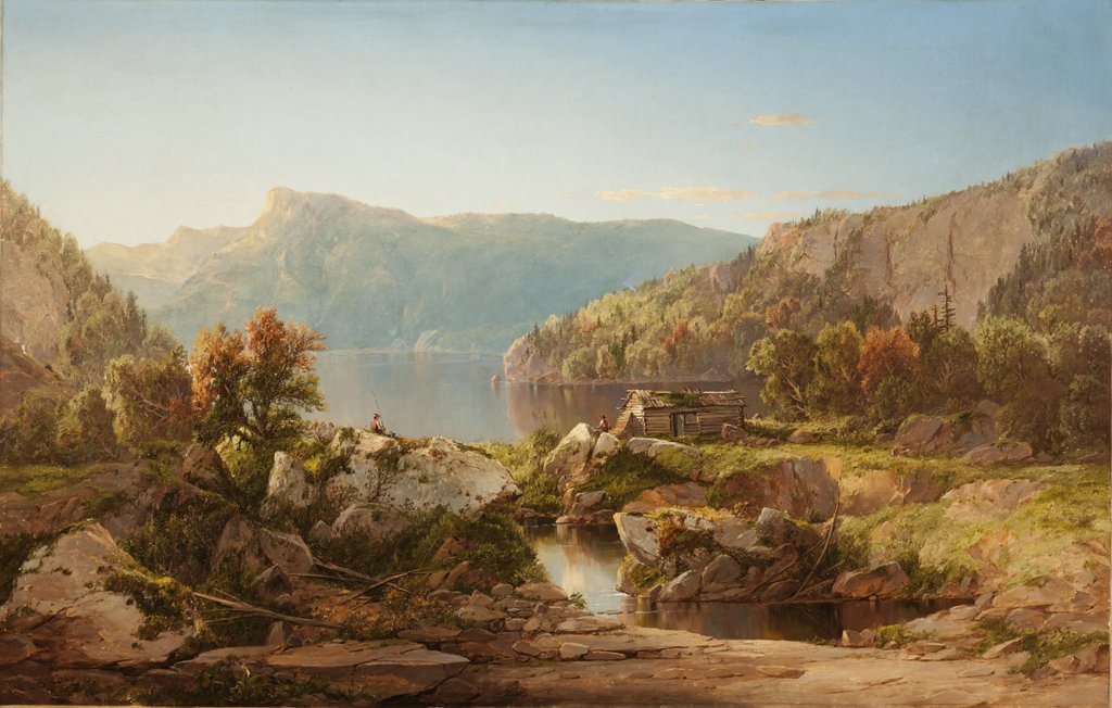 Detail of Autumn Morning on the Potomac, c.1860s by William Sonntag