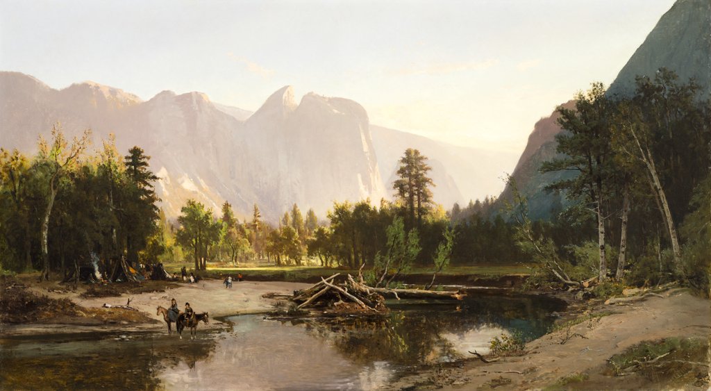 Detail of Yosemite Valley, 1875 by William Keith