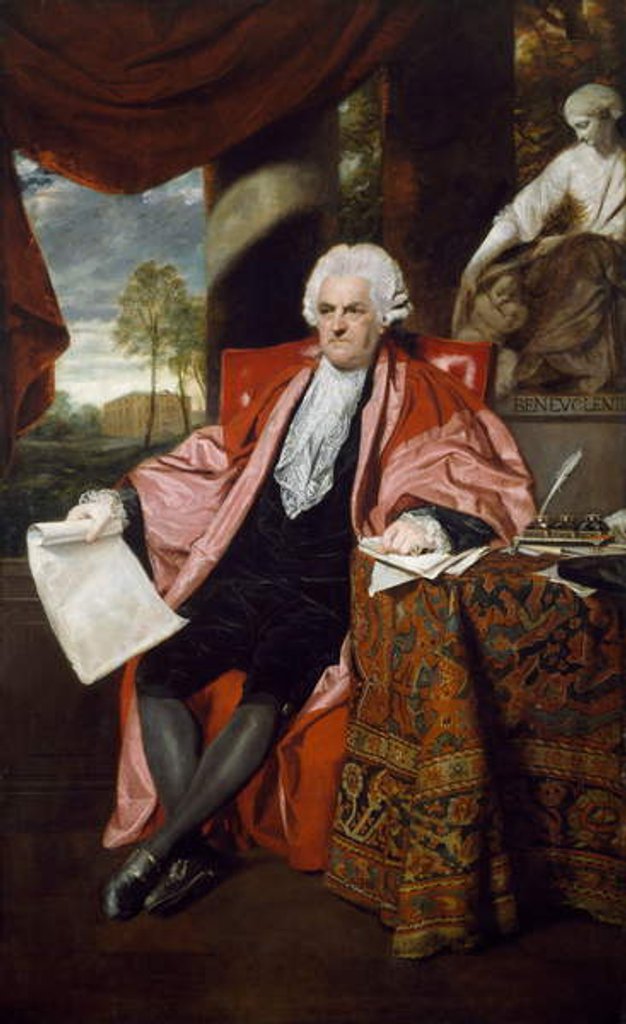 Detail of Portrait of Dr. John Ash 1788 by Joshua Reynolds
