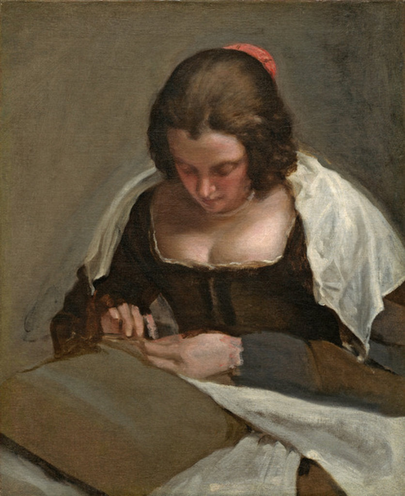 Detail of The Needlewoman, c.1640-50 by Diego Rodriguez de Silva y Velazquez