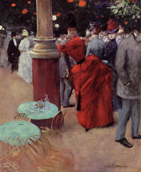 Detail of At the Public Garden, c.1884 by Jean Louis Forain