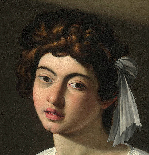 Detail of The Lute Player, c.1595, detail by Michelangelo Merisi da Caravaggio