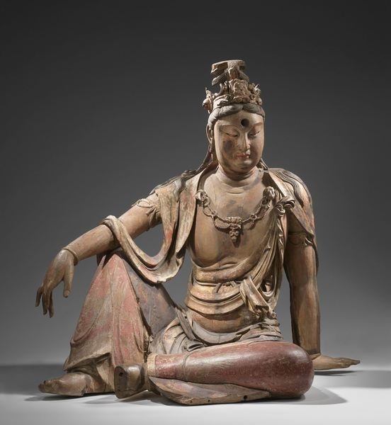 Detail of Buddhist deity Guanyin, Shanxin, China, 1100-1200 by School Chinese