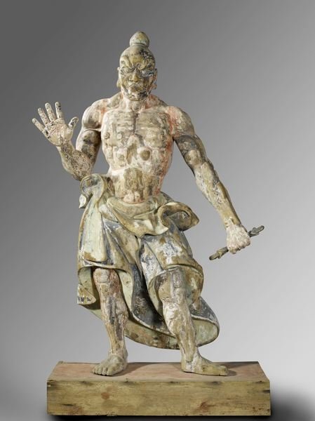 Detail of Temple Guardian, c.1300-1400 by Japanese School