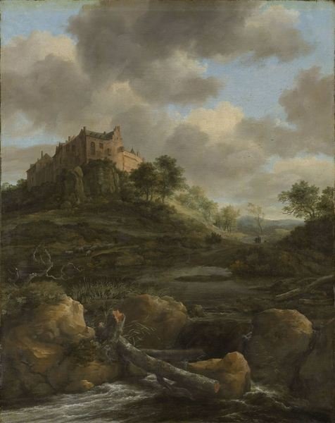 Detail of Bentheim Castle, 1650-82 by Jacob Isaaksz. or Isaacksz. van Ruisdael