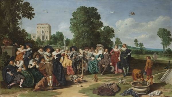 Detail of The Fete Champetre, 1627 by Dirck Hals