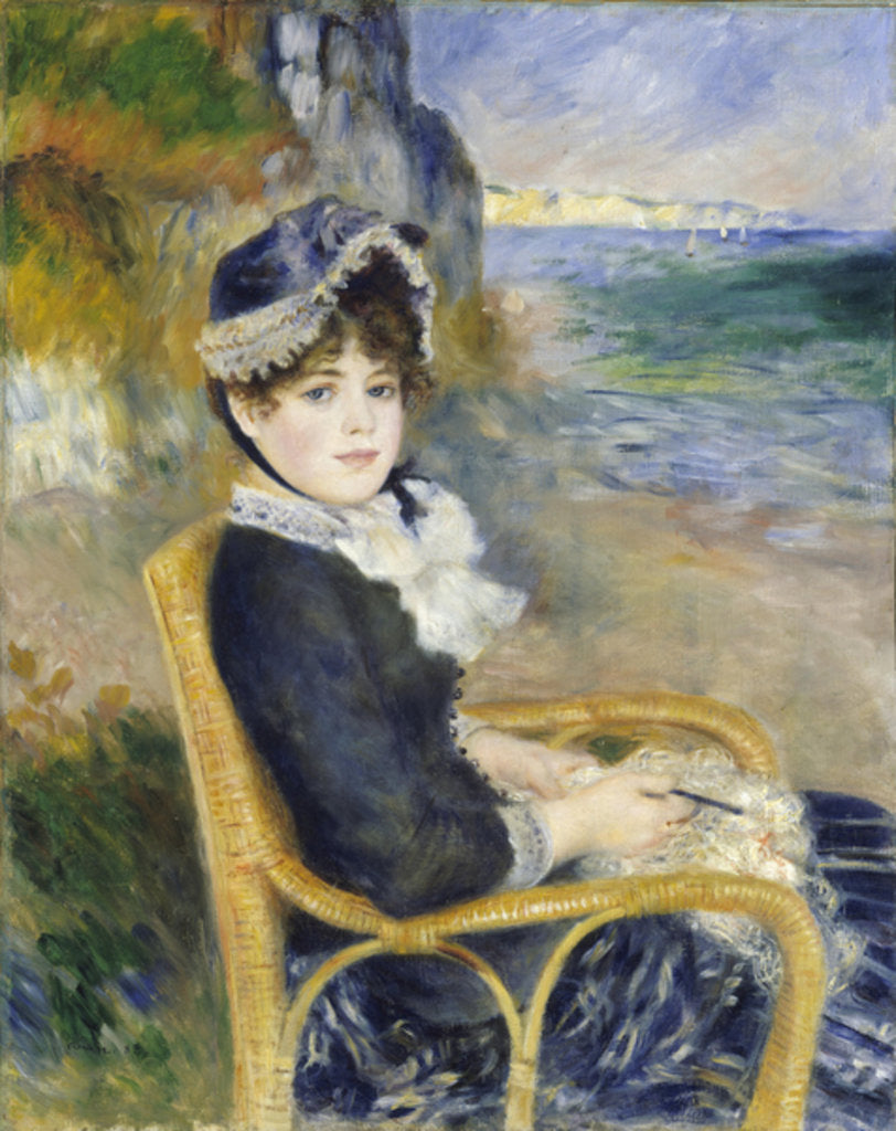 Detail of By the Seashore, 1883 by Pierre Auguste Renoir