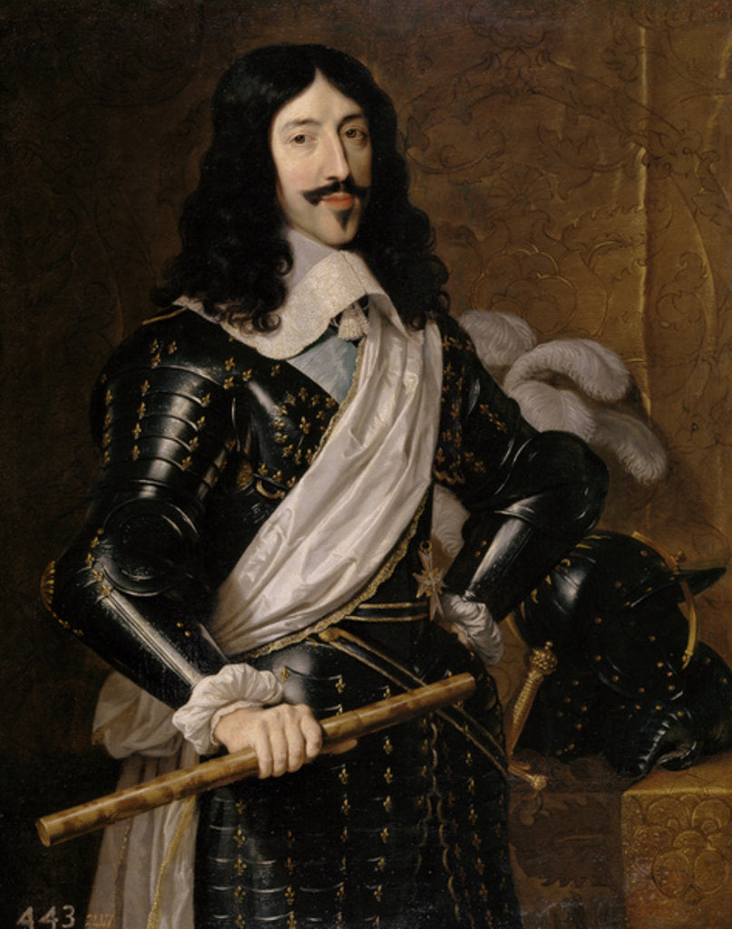 Detail of Louis XIII of France, 1655 by Philippe de Champaigne
