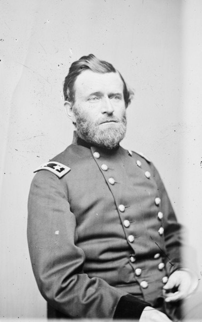 Detail of Maj. Gen. Ulysses S. Grant, officer of the Federal Army, 1861-5 by Mathew & studio Brady