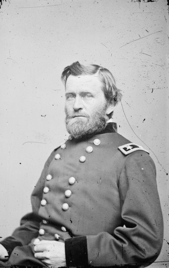 Detail of Maj. Gen. Ulysses S. Grant, officer of the Federal Army, 1862-4 by American Photographer