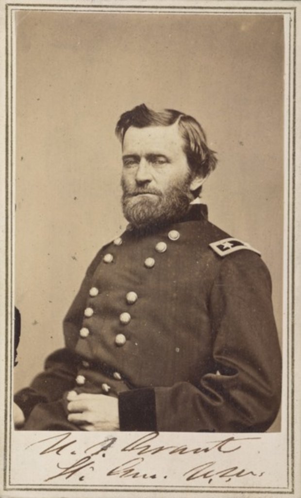 Detail of Maj. Gen. Ulysses S. Grant, officer of the Federal Army, 1862-4 by American Photographer