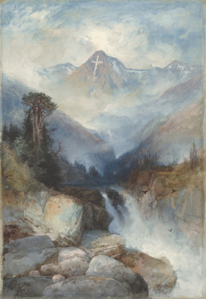 Detail of Mountain of the Holy Cross, 1890 by Thomas Moran
