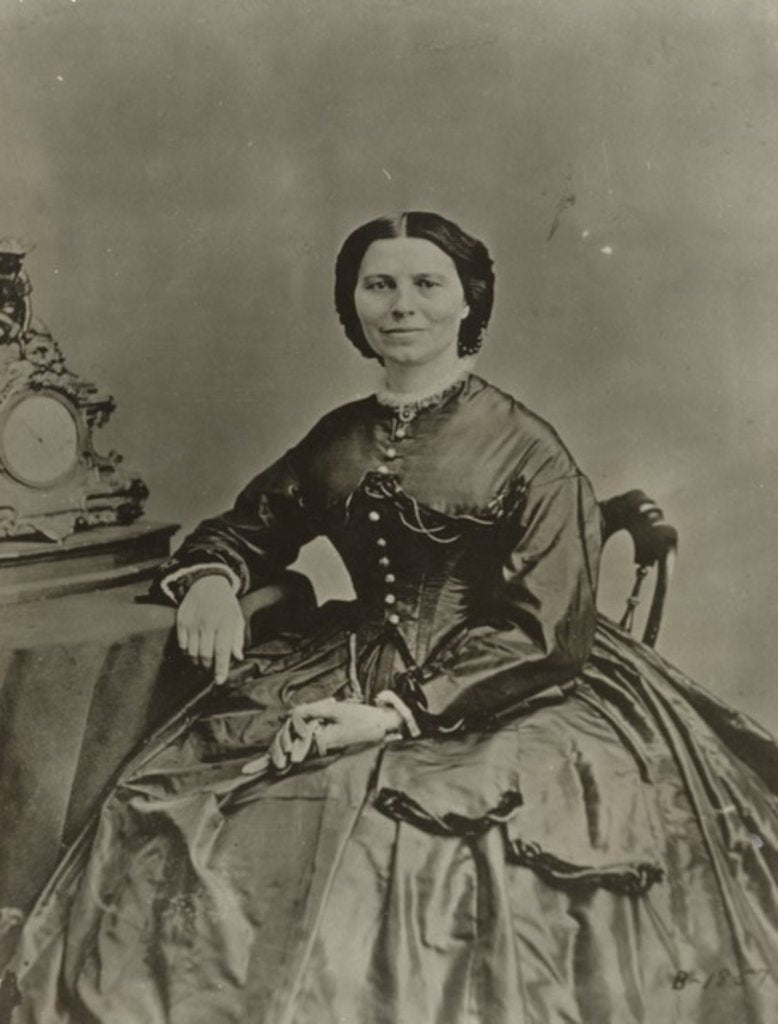 Detail of Clara Barton, c.1865 by American Photographer