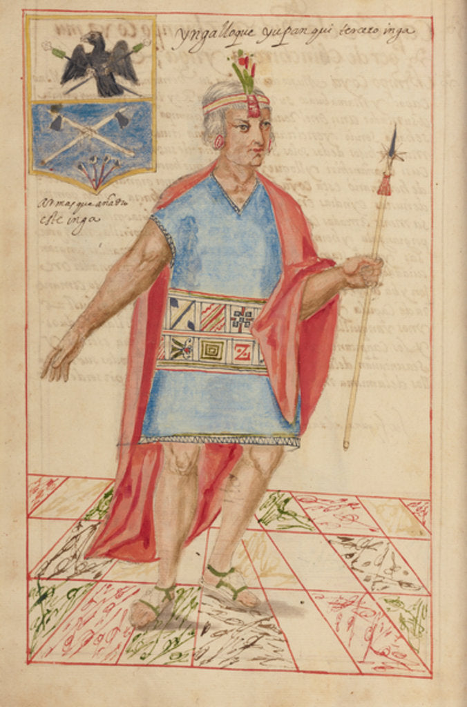 Detail of Lloque Yupanqui, 1616 by Spanish School