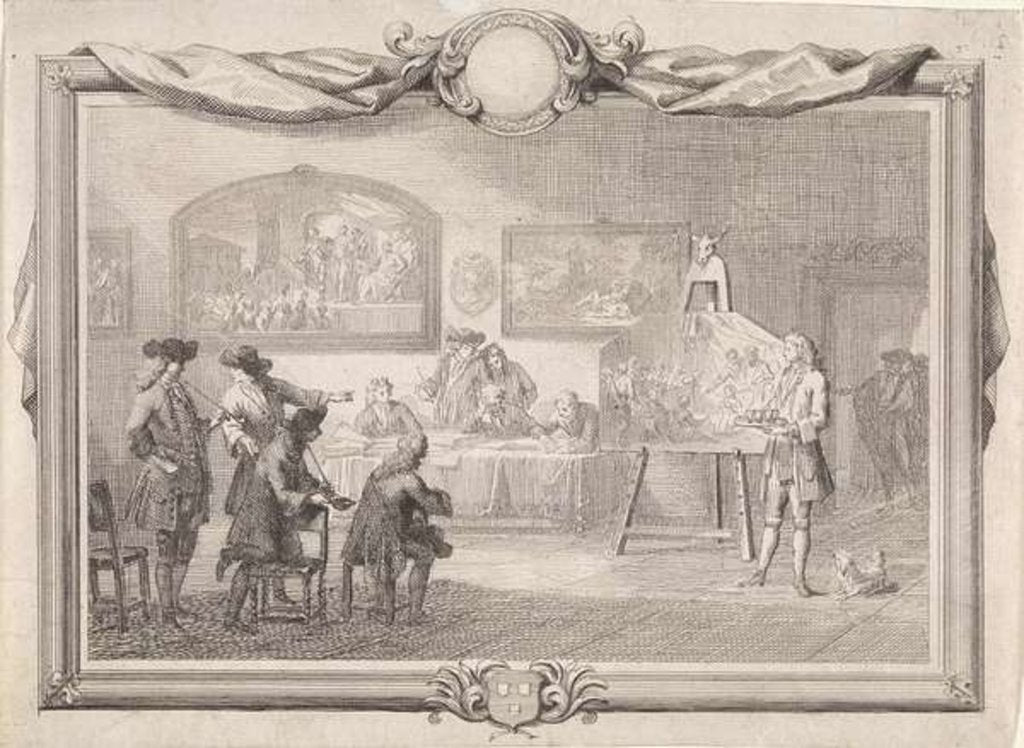 Detail of Guild of Saint Luke in Dordrecht, 1736 by Aert Schouman