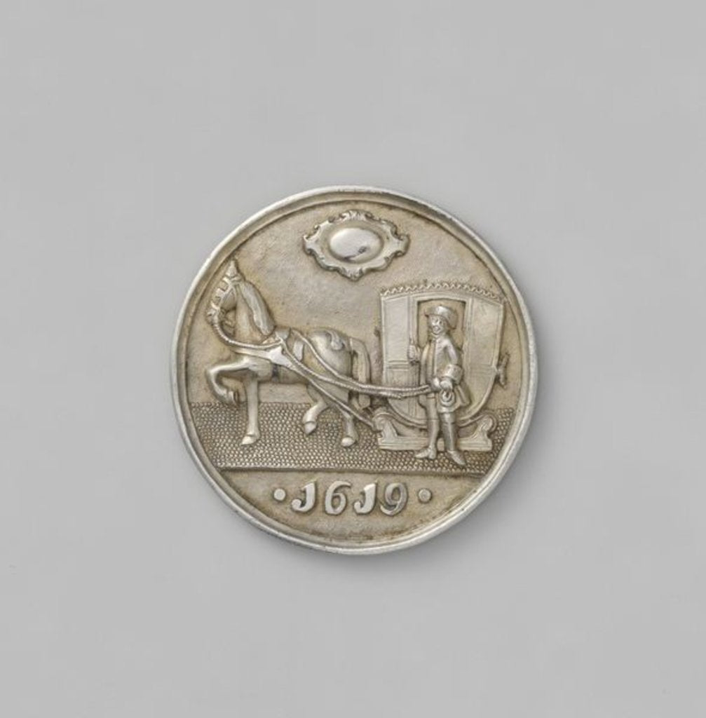 Detail of Tugs' Guild of Amsterdam attendance token, 1619 by Dutch School