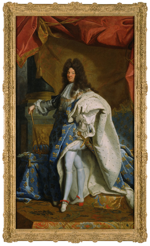 Detail of Portrait of Louis XIV, c.1701 by Hyacinthe Rigaud