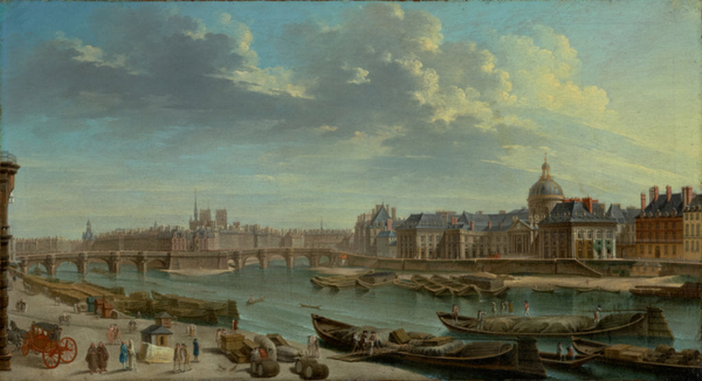 Detail of A View of Paris with the Ile de la Cité, 1763 by Jean-Baptiste Raguenet