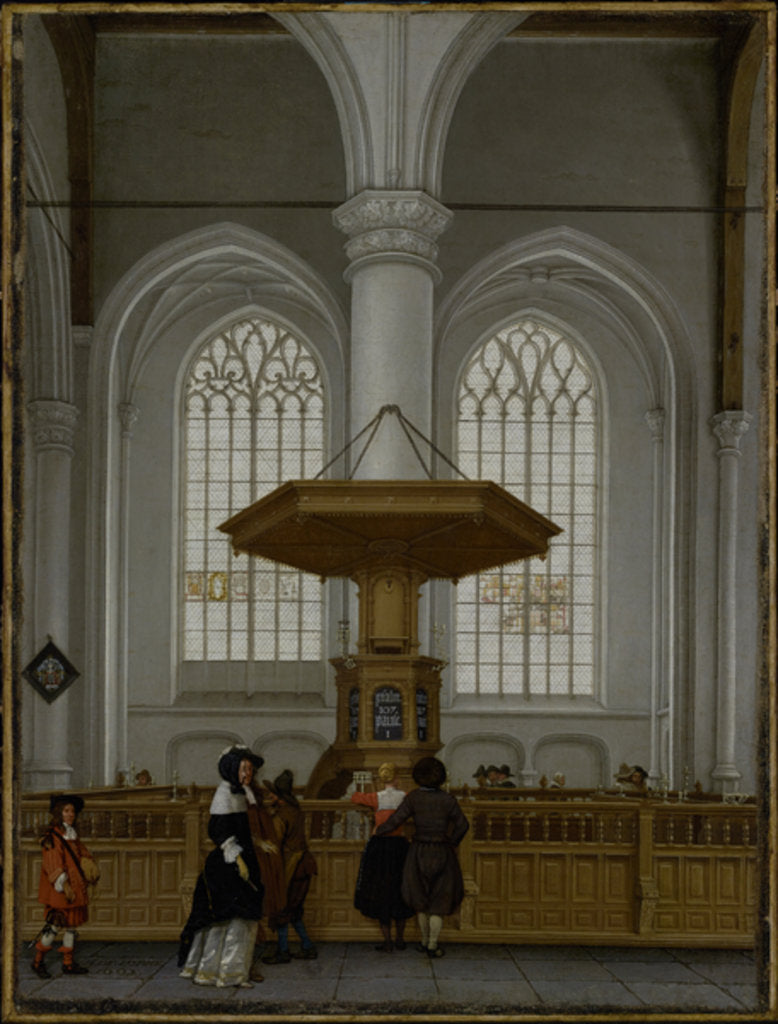 Detail of Interior of the Laurenskerk at Rotterdam, 1662 by Anthonie de Lorme