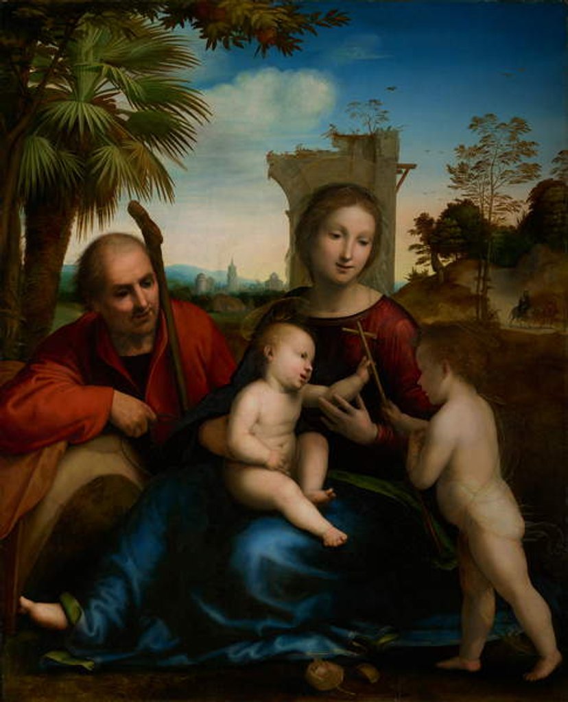 Detail of The Rest on the Flight into Egypt with St. John the Baptist, c.1509 by Fra (1472-1517) Bartolomeo