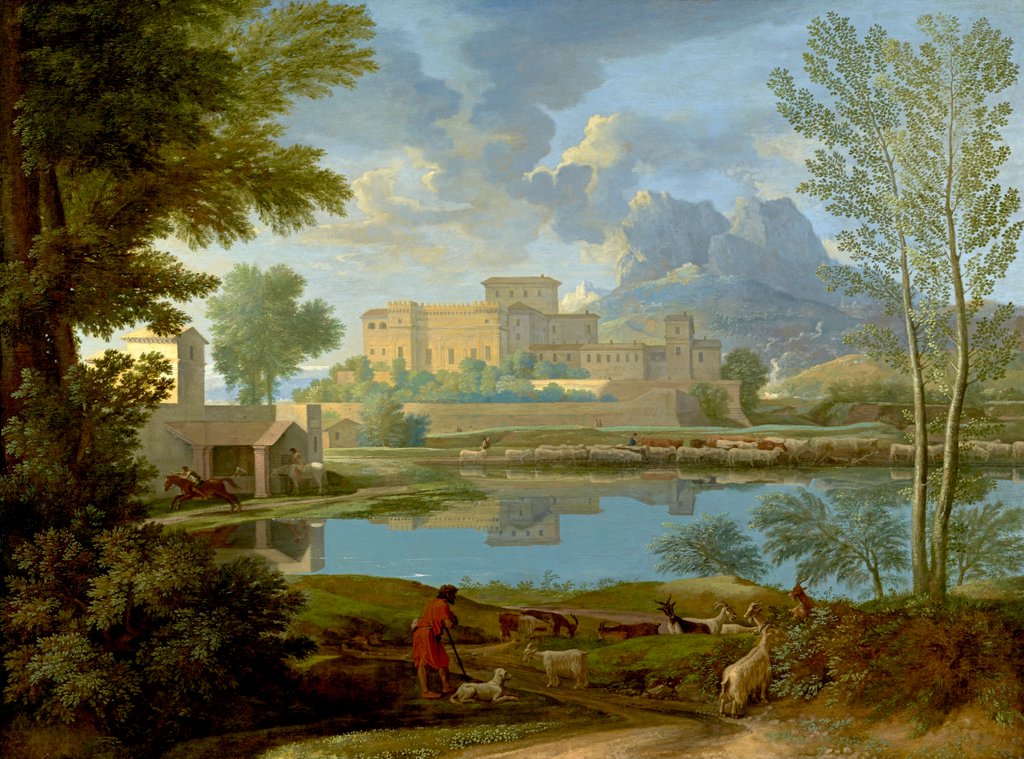 Detail of Landscape with a Calm, 1650-1 by Nicolas Poussin