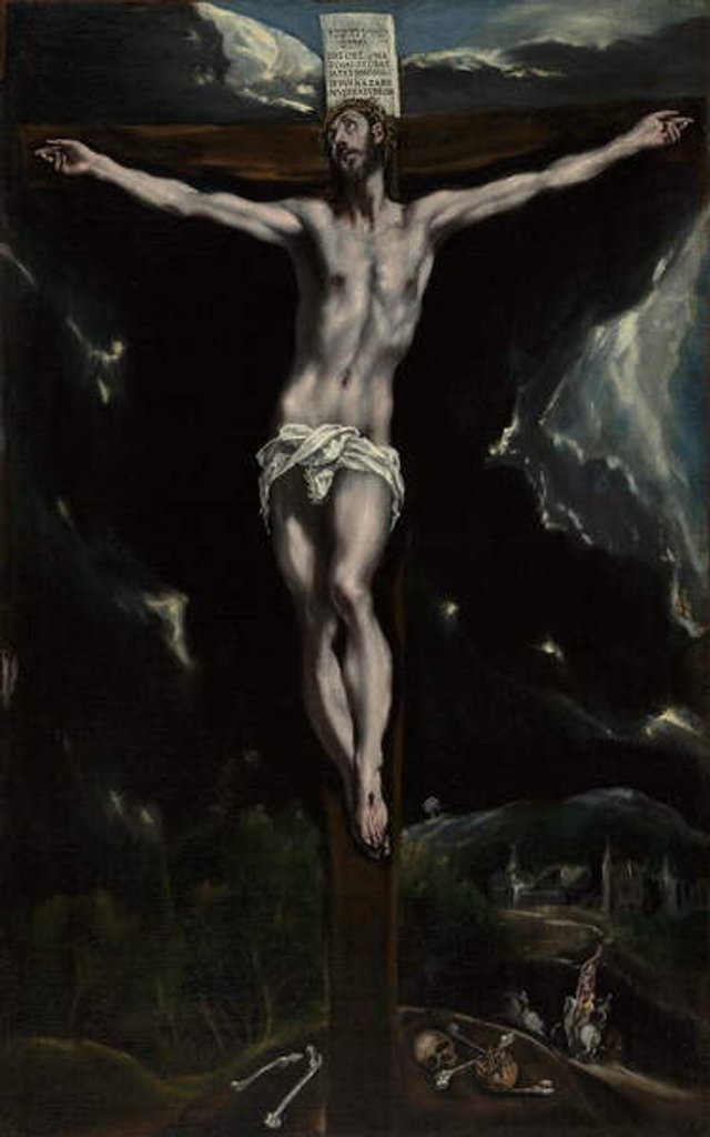 Detail of Christ on the Cross, 1600-10 by El Greco