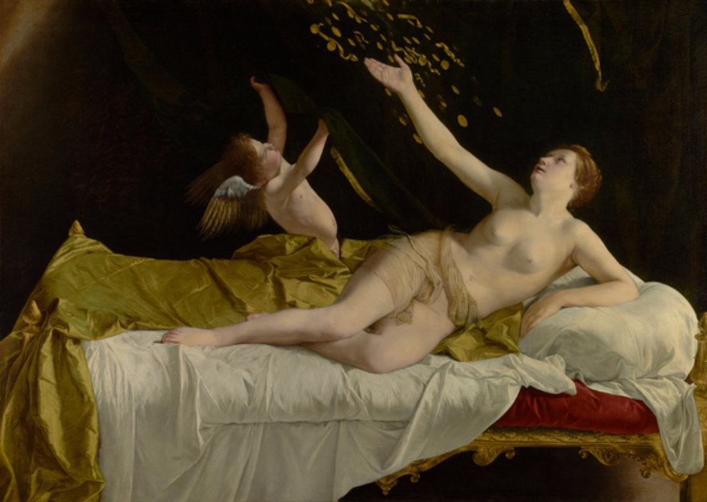 Detail of Danaë and the Shower of Gold, 1621-3 by Orazio Gentileschi