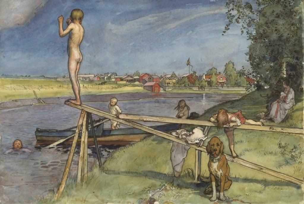 Detail of A Pleasant Bathing Place by Carl Larsson