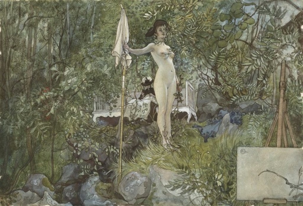 Detail of Open-Air Studio by Carl Larsson