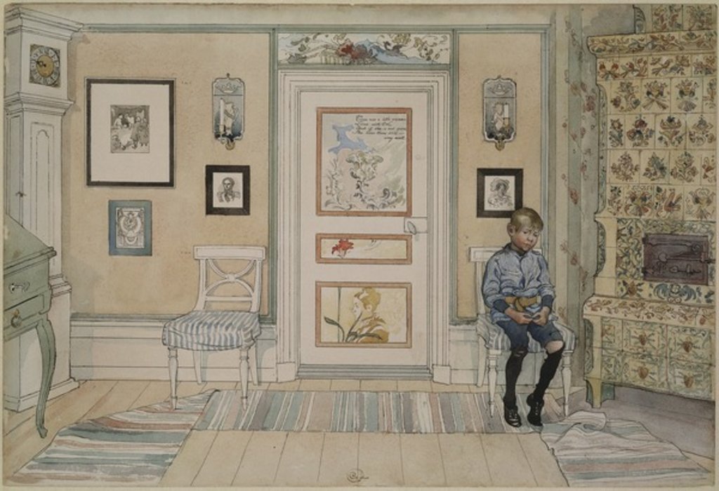Detail of In the Corner by Carl Larsson