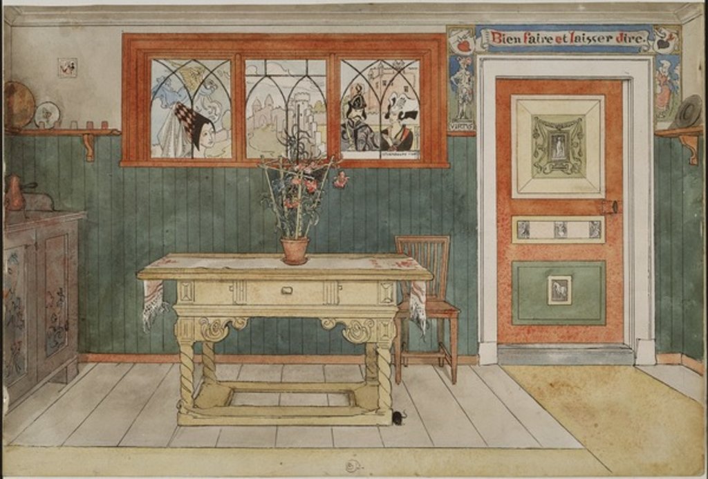 Detail of The Dining Room by Carl Larsson