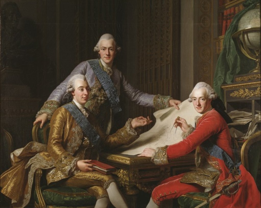 Detail of King Gustav III of Sweden and his Brothers, 1771 by Alexander Roslin