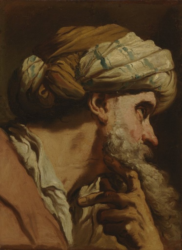 Detail of Study of an Oriental Head, c.1766-75 by Gaetano Gandolfi